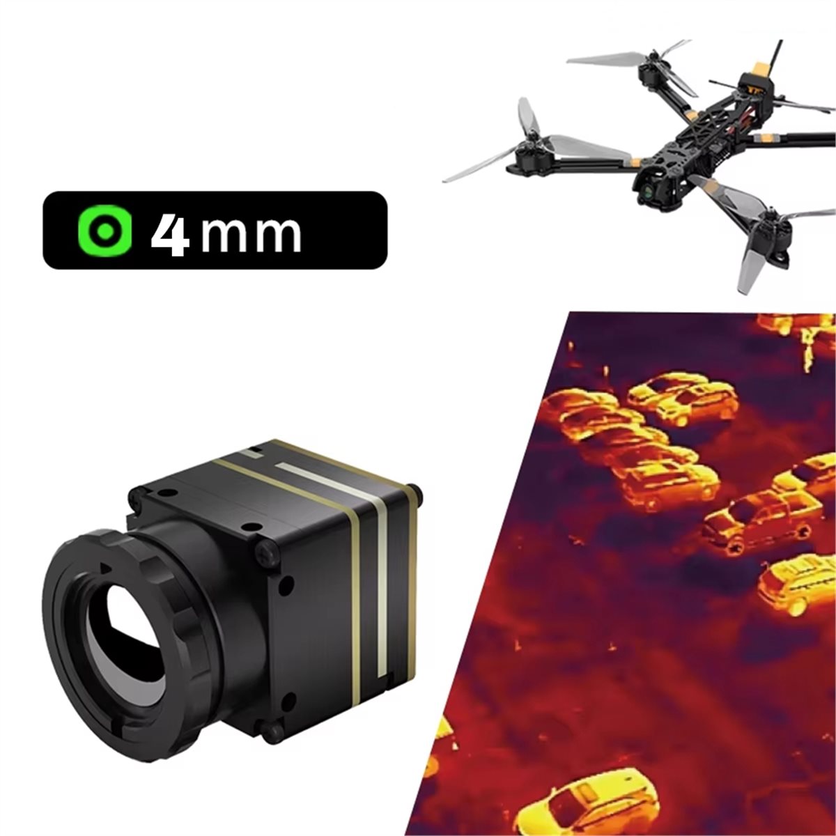 โมดูลถ่ายภาพความร้อนอินฟราเรด  - Drone Thermal Imaging บทวิจารณ์และราคา