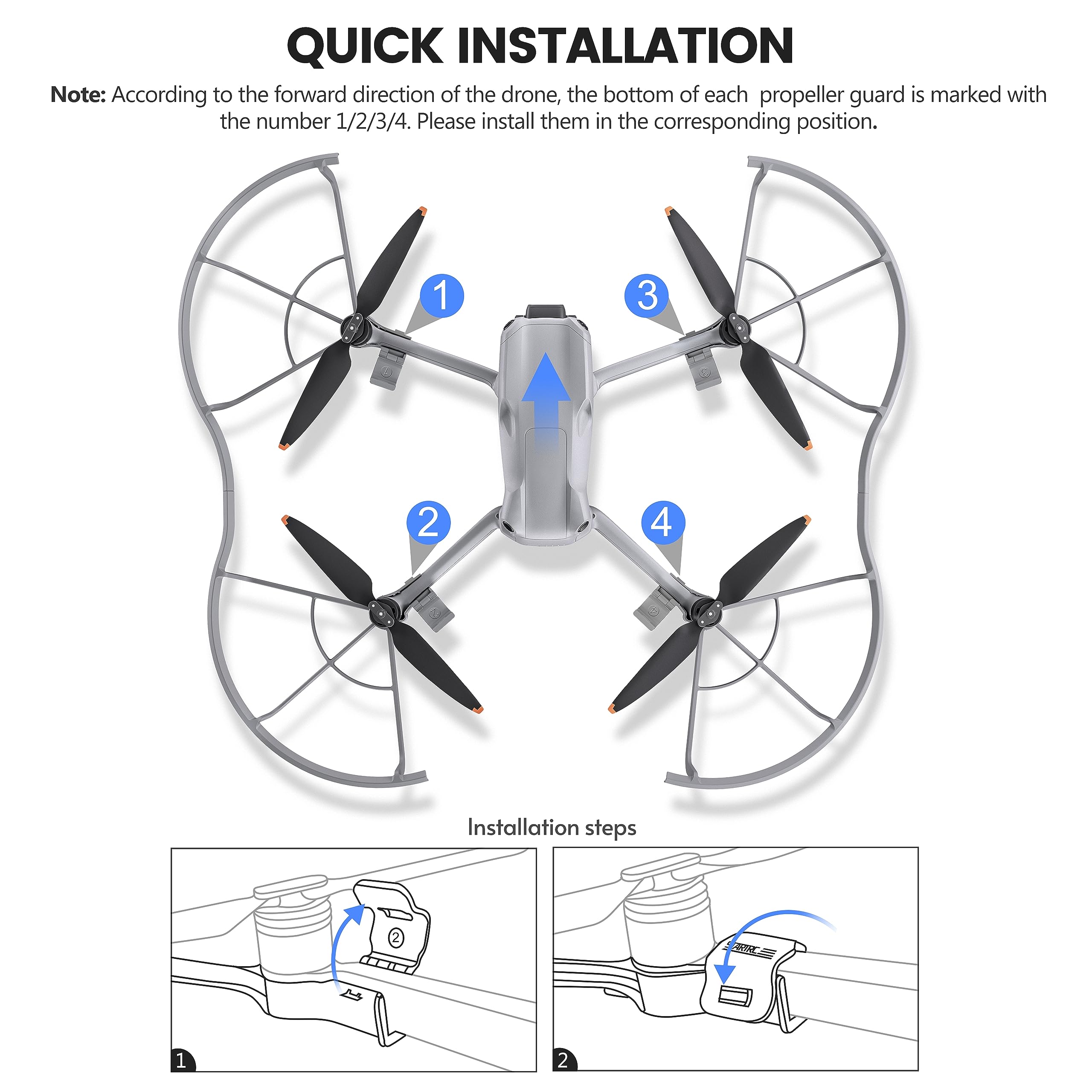 STARTRC ชุดป้องกันใบพัด Air 3S - Dji Drone Air 3 บทวิจารณ์และราคา
